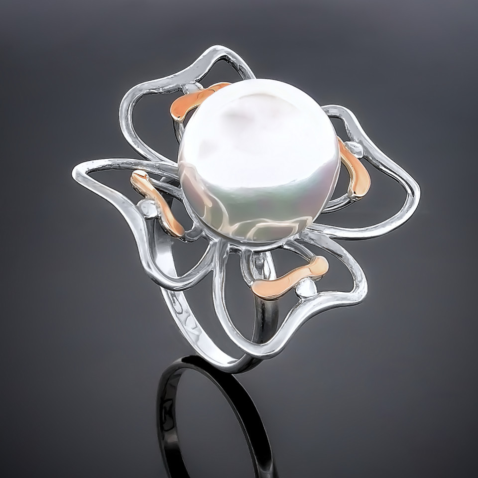 Перстень 231 майоріка біла Timofeev