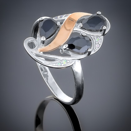 Перстень 239 цирконій білий Rh Timofeev