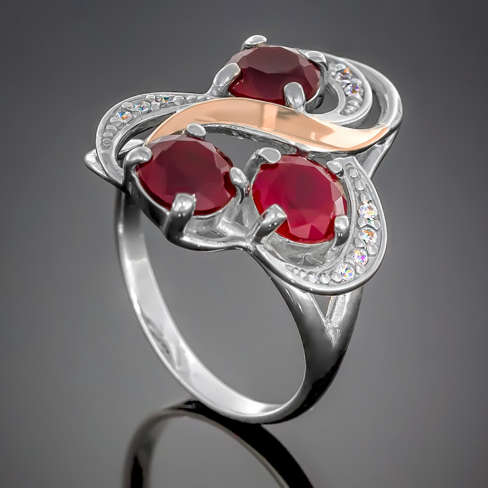 Перстень 246 альпініт клюква Rh Timofeev