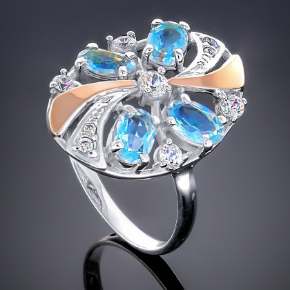 Перстень 249 топаз Timofeev