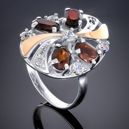 Перстень 249 раухтопаз Timofeev