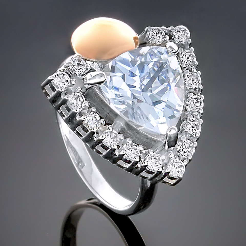 Перстень 264 цирконій білий Timofeev