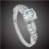 Перстень 655 цирконій білий Rh