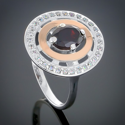 Перстень 272 альпініт червоний Rh Timofeev