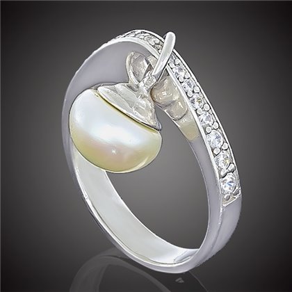 Перстень 663 перлина біла Rh Timofeev