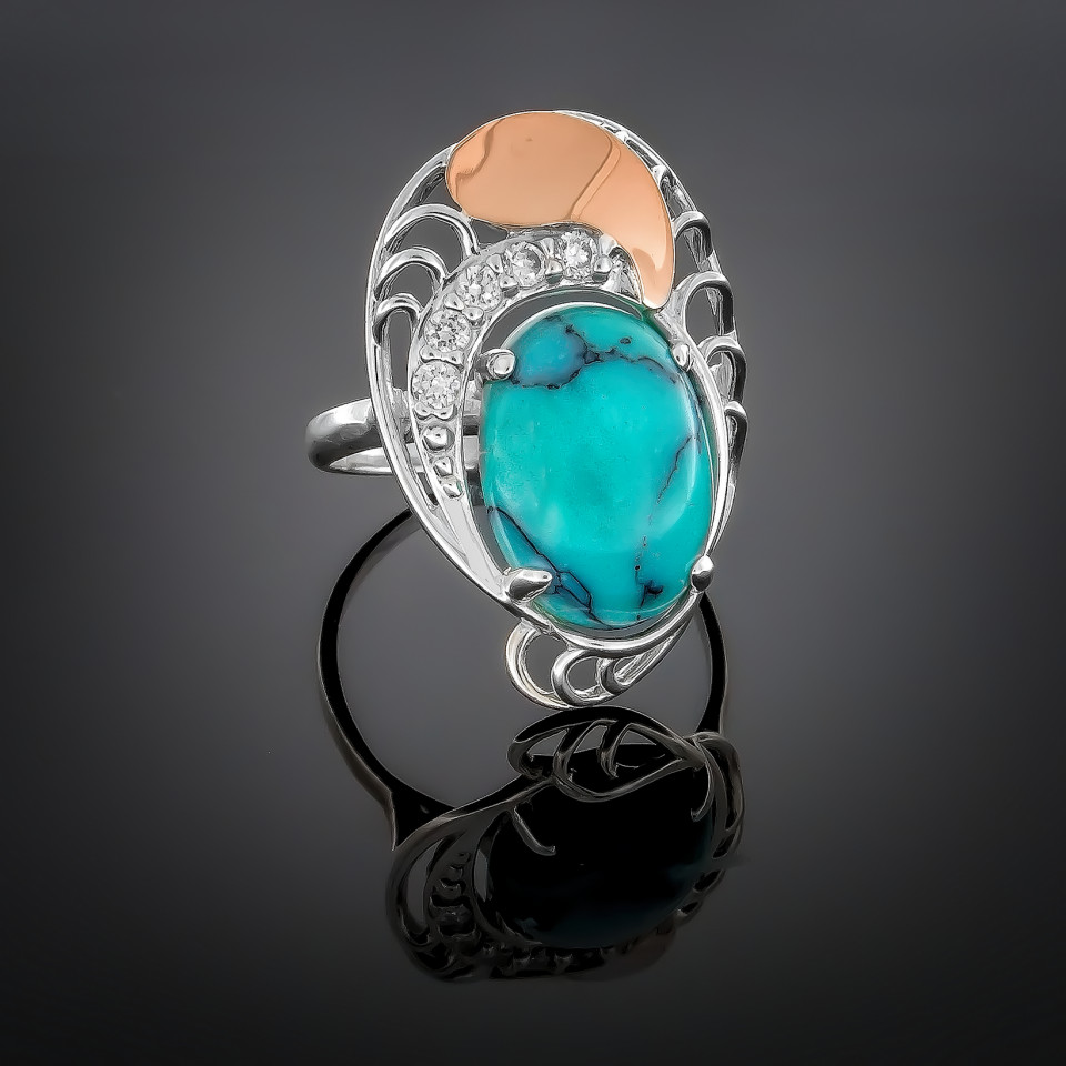 Перстень 310 улексит Rh Timofeev