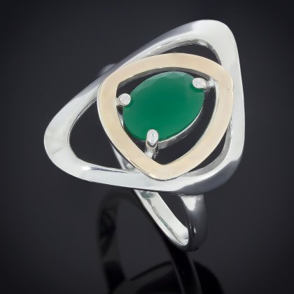 Перстень 311 альпініт зелений Rh Timofeev