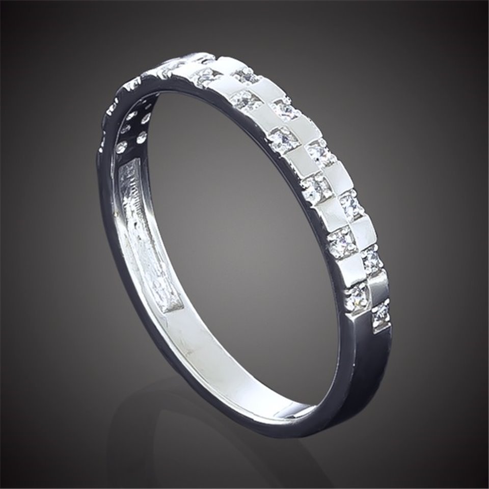 Перстень 815 цирконій білий Rh Timofeev