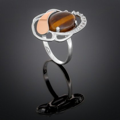 Перстень 314 янтарь Timofeev