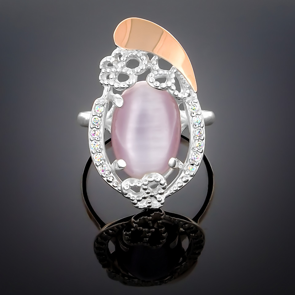 Перстень 318 місячний камінь Timofeev