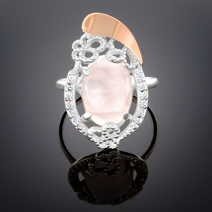 Перстень 318 янтарь імітація Rh Timofeev 2