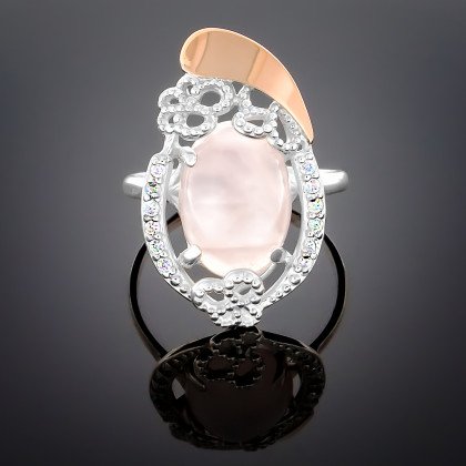 Перстень 318 янтарь імітація Rh Timofeev 2