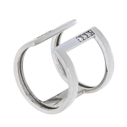 Перстень 833 цирконій білий Rh Timofeev