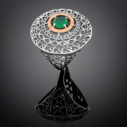 Перстень 352 альпініт зелений Timofeev