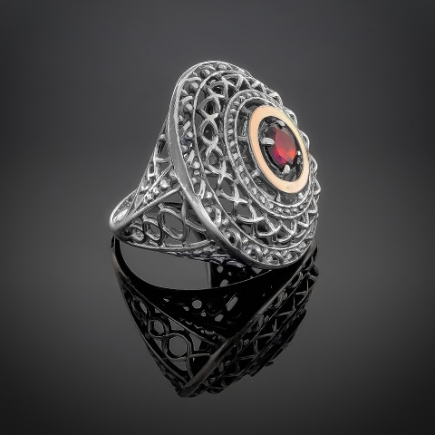 Перстень 352 альпініт клюква Timofeev