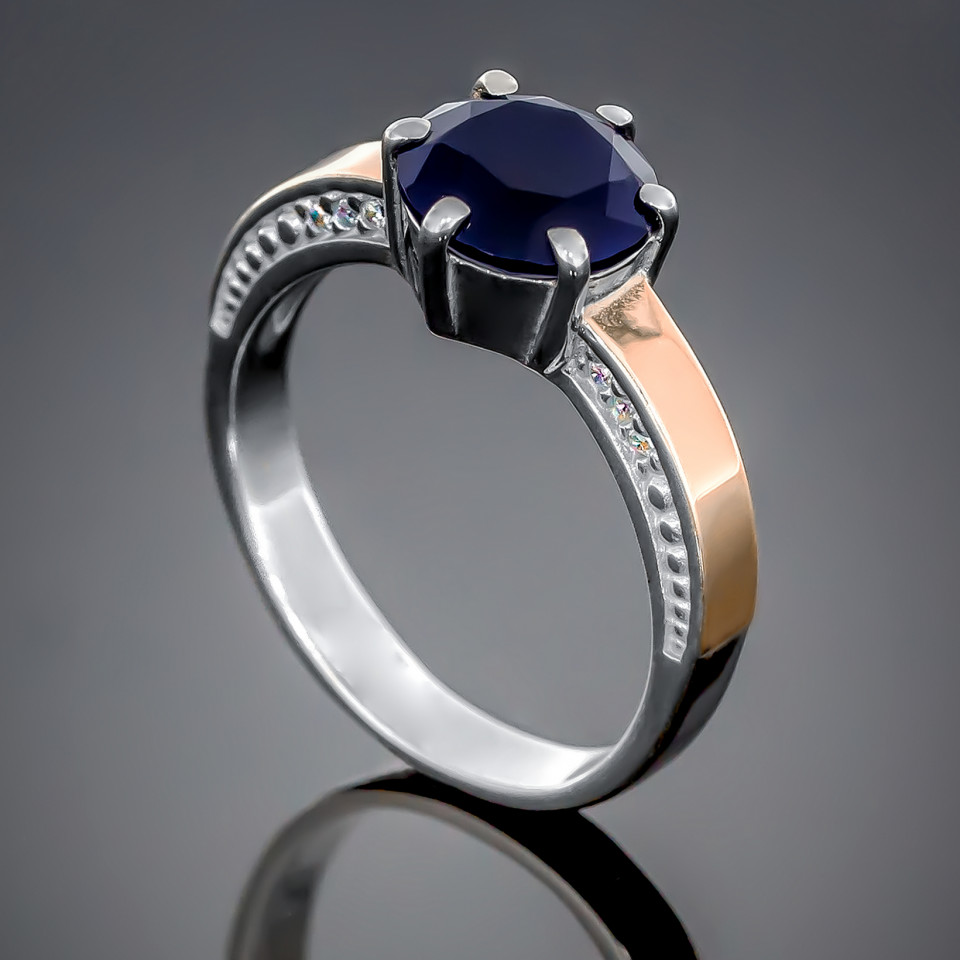 Перстень 370 кварц океан Rh Timofeev