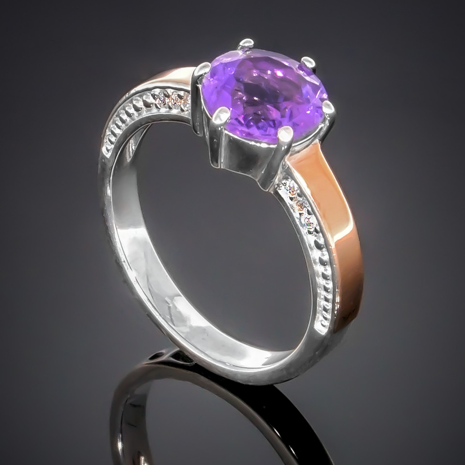 Перстень 370 султаніт Rh Timofeev