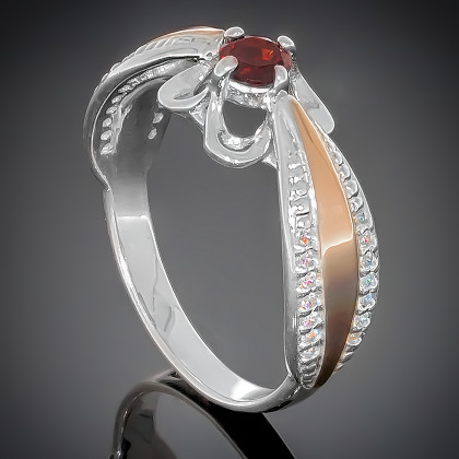 Перстень 371 гранат Timofeev