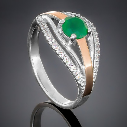 Перстень 377 хризоліт Timofeev