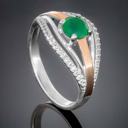 Перстень 377 хризоліт Timofeev