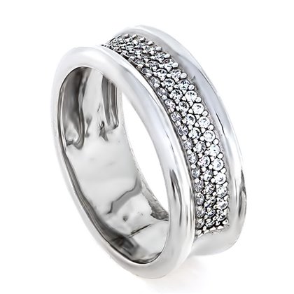 Перстень 849 цирконій білий Rh Timofeev