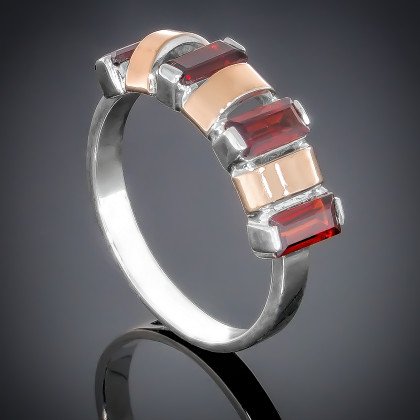 Перстень 382 гранат (16) Rh Timofeev