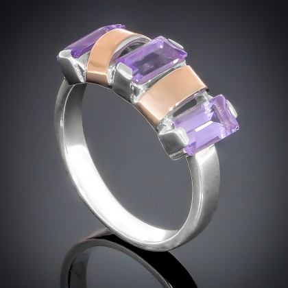 Перстень 382 аметист (16) Rh Timofeev