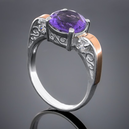 Перстень 384 альпініт сірень Rh Timofeev