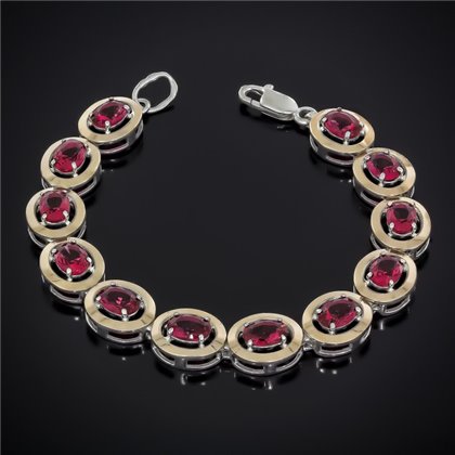 Браслет 605 (18/12) альпініт клюква Rh Timofeev