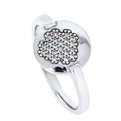 Перстень 871 цирконій білий Rh Timofeev