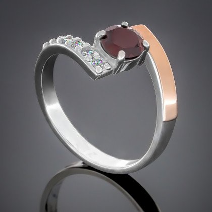 Перстень 391 альпініт клюква Rh Timofeev