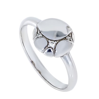 Перстень 872 цирконій білий Rh Timofeev