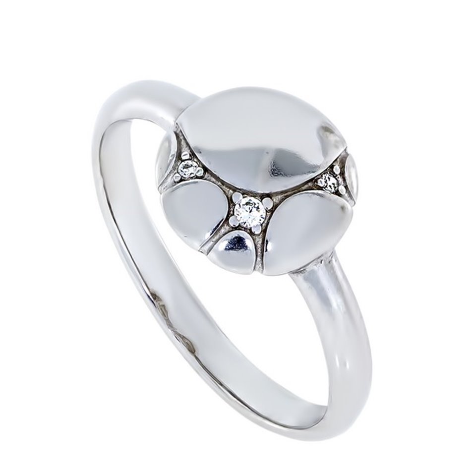 Перстень 872 цирконій білий Rh Timofeev