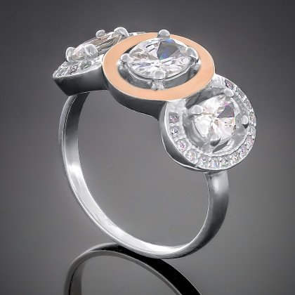 Перстень 393 гранат Rh Timofeev 2