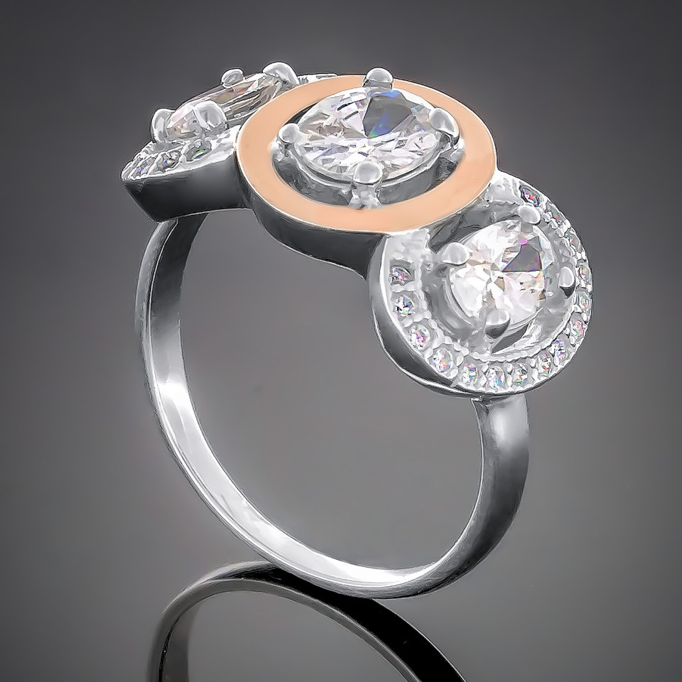 Перстень 393 гранат Rh Timofeev