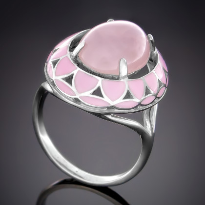 Перстень 401 янтарь жовтий імітація Rh Timofeev