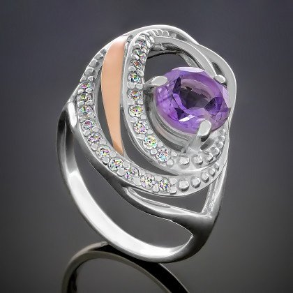 Перстень 402 альпініт сірень Rh Timofeev
