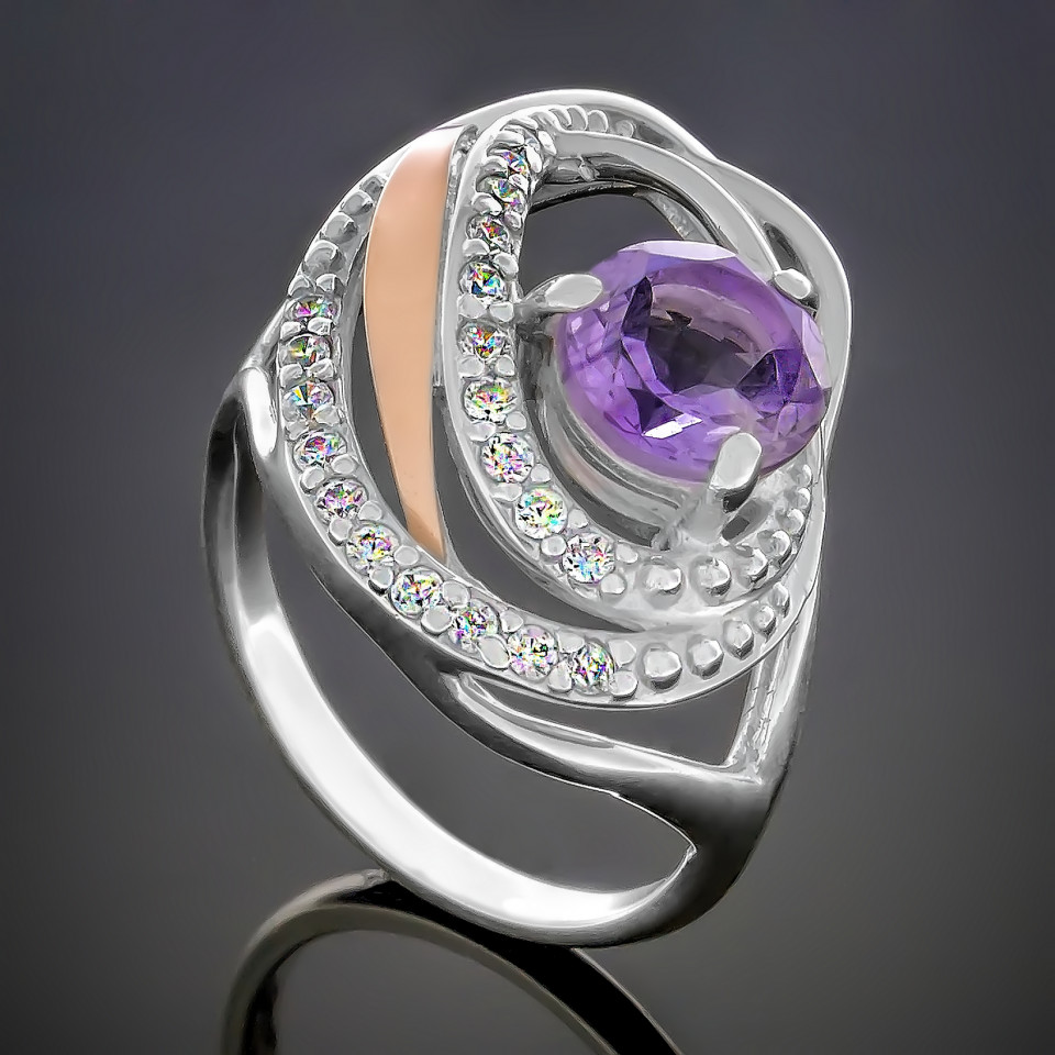 Перстень 402 альпініт сірень Rh Timofeev