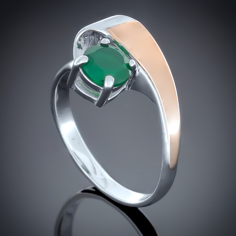 Перстень 406 альпініт зелений Rh Timofeev