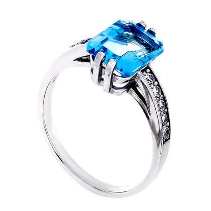 Перстень 676 топаз Rh Timofeev