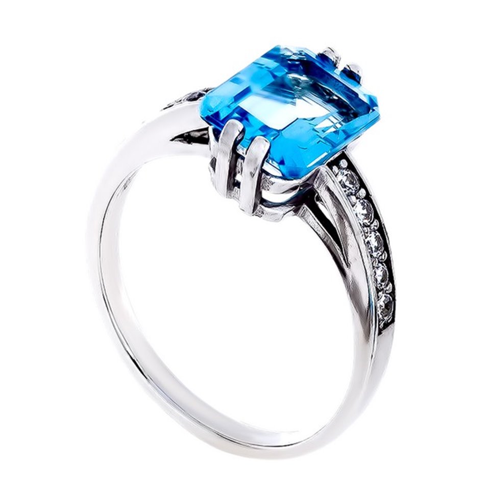 Перстень 676 топаз Rh Timofeev