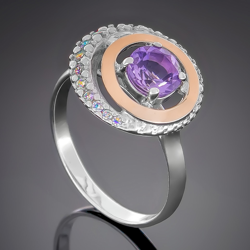 Перстень 409 альпініт сірень Rh Timofeev