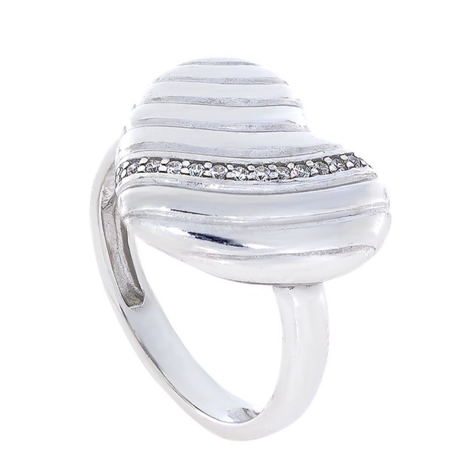 Перстень 830 цирконій білий Rh Timofeev