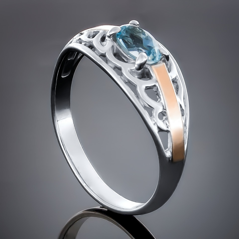 Перстень 413 альпініт синій Rh Timofeev