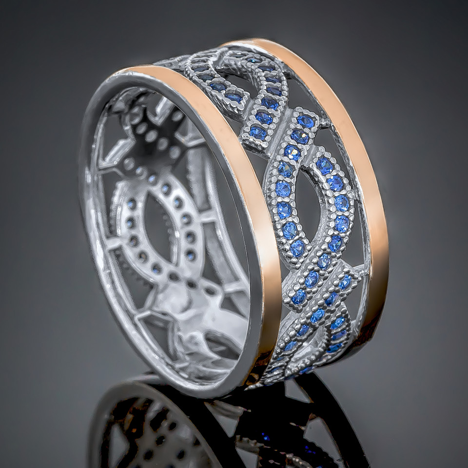 Перстень 431 цирконій червоний Rh Timofeev