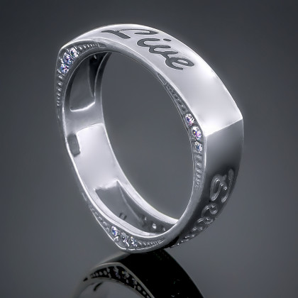 Перстень 447 цирконій білий Timofeev