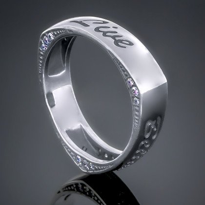 Перстень 447 цирконій білий Timofeev