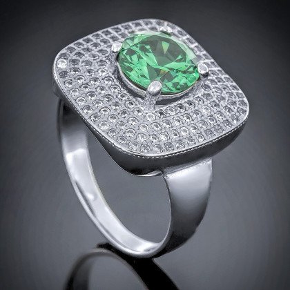 Перстень 450 альпініт зелений Rh Timofeev
