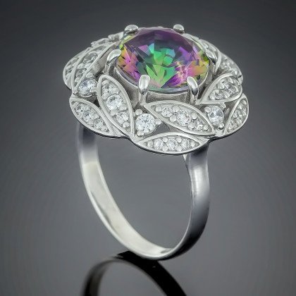 Перстень 454 альпініт смарагд Rh Timofeev