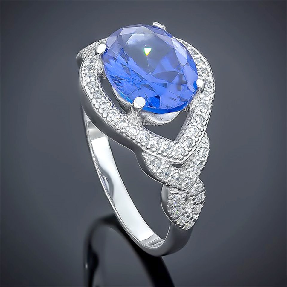 Перстень 553 альпініт синій Rh Timofeev